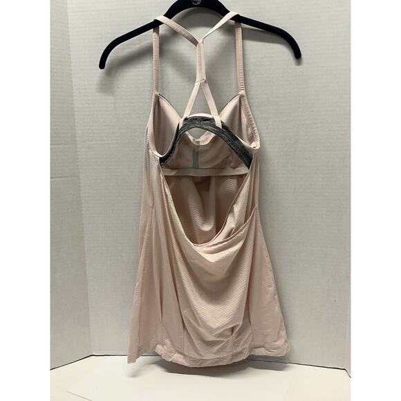 Lululemon Tank Top Women's Size 4/XS Pink Racerback Built In Bra No Limits Yoga - Picture 2 of 6